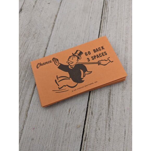 Vintage 1985 Monopoly Replacement Cards Chance Community Chest #0009 - Picture 2 of 5